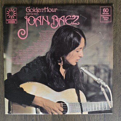 JOAN BAEZ - GOLDEN HOUR PRESENTS JOAN BAEZ VINYL LP RECORD 1976 GH 843 NM-/EX