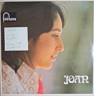 Joan Baez Joan Vinyl Record EX/VG STFL6082 1967