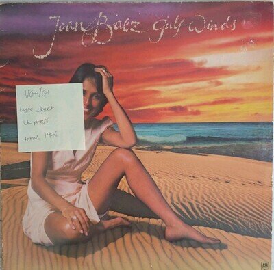 Joan Baez Gulf Winds Vinyl Record VG+/G+ AMLH64603 1976