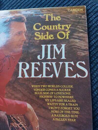 Jim Reeves the Country Side of Jim Reeves Vinyl LP 12" Record