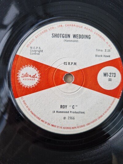 ROY ''C'' - SHOTGUN WEDDING - 7'' ISLAND RECORDS 1966 LISTEN