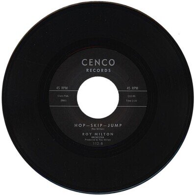 ROY MILTON "HOP - SKIP - JUMP c/w BABY YOU DON'T KNOW" 1961 BLUES