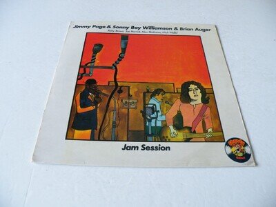 JIMMY PAGE BRIAN AUGER SONNY BOY WILLIAMSON 'JAM SESSION' LP UK CHARLY 1976