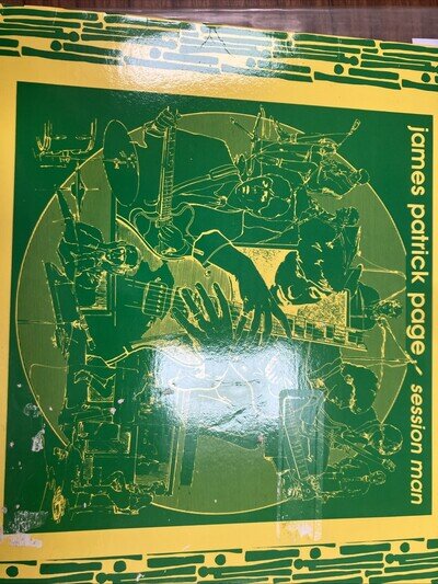 JIMMY PAGE "James Patrick Page- Session Man" (1989) 12" Vinyl LP- AIP10041-EX/EX