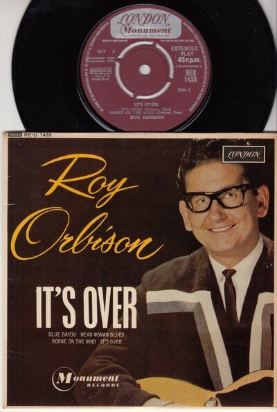 ROY ORBISON *IT'S OVER* 1964 UK LONDON MONUMENT EP ROCK & ROLL NM/NM