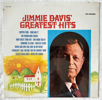NEW Sealed Jimmie Davis Greatest Hits LP Country Gospel MCA Notch Bruised Corner