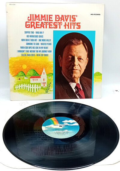 JIMMIE DAVIS (COUNTRY) - Greatest Hits - 1973 Vinyl LP - US MCA Reissue