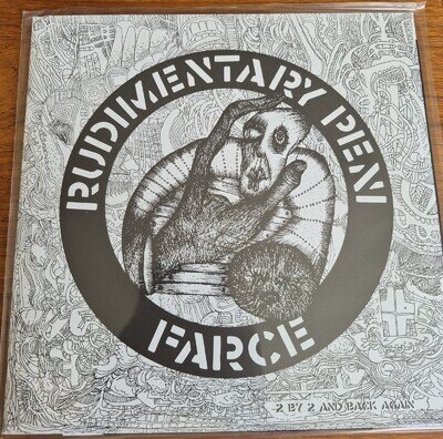 Rudimentary Peni ,farce Ep , 12in Vinyl Fold Out Huge Poster , Crass Records New