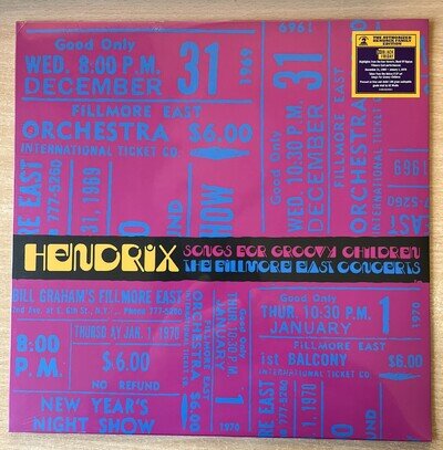 JIMI HENDRIX Songs For Groovy Children Fillmore East BF RSD 2024 NEW Vinyl LP
