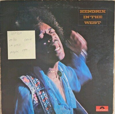 Jimi Hendrix Hendrix In The West Vinyl Record VG+/G+ 2302018 1971