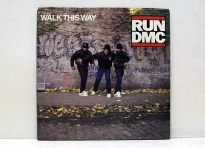 RUN DMC walk this way 7" RAP 45 classic 80s HIP-HOP aerosmith CANADA PRESS / EX!