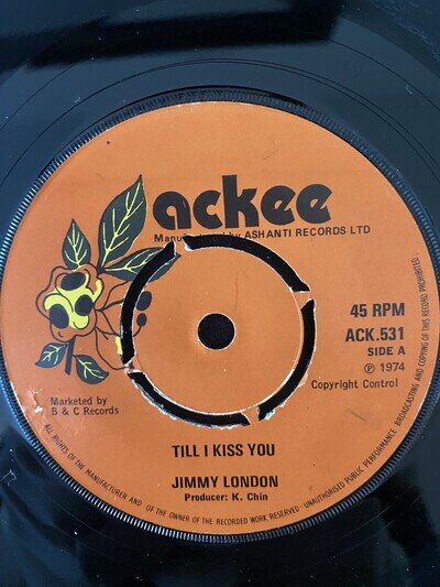 JIMMY LONDON till i kiss you ACKEE RECORDS.