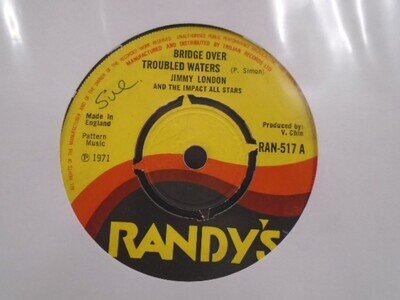 JIMMY LONDON " BRIDGE OVER TROUBLED WATERS " UK RANDY`S EX- COND.