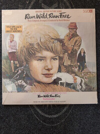 David Whitaker Lp Run Wild Run Free On Sgc - VG+/ Vg+ In Original Shrink S325