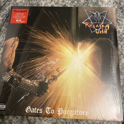RUNNING WILD - GATES TO PURGATORY (REMASTERED) LP . EXCELLENT CONDITION