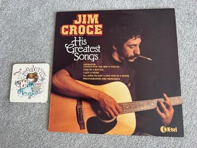 JIM CROCE - His Greatest Songs original K-Tel vinyl LP - EX/EX