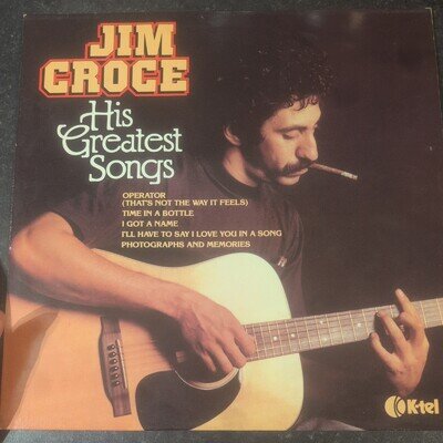 Jim Croce His Greatest Songs K-Tel Vinyl LP VERY RARE FOLK VG+
