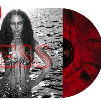 RARE SIGNED JESS GLYNNE JESS Autographed PVC SLEEVE Red & Black Marble VINYL LP