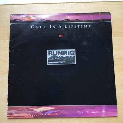 RUNRIG - ONCE IN A LIFETIME - UK LP - 1988 - CHRYSALIS CHR 1695 - PLAYS VG+