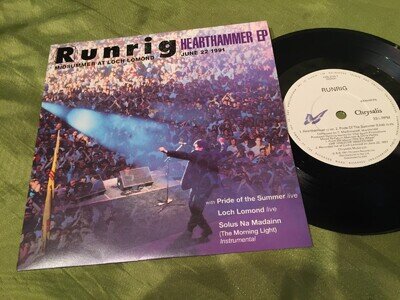 RUNRIG - HEARTHAMMER EP - CHRYSALIS RECORDS 1991 UK 7" MINT/EXCELLENT