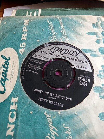 Jerry Wallace - Angel On My Shoulder (7", Single, Mono)
