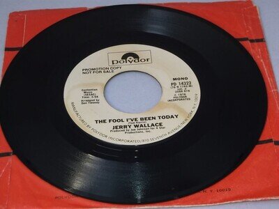 Jerry Wallace: The Fool I've Been Today 1976 US PROMO 7"