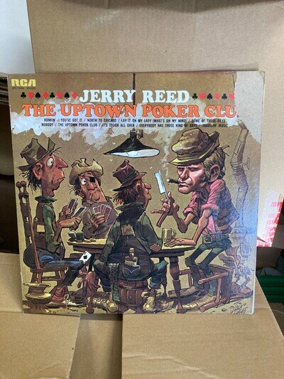 JERRY REED THE UPTOWN POKER CLUB, VINYL LP, APL10356, VG+