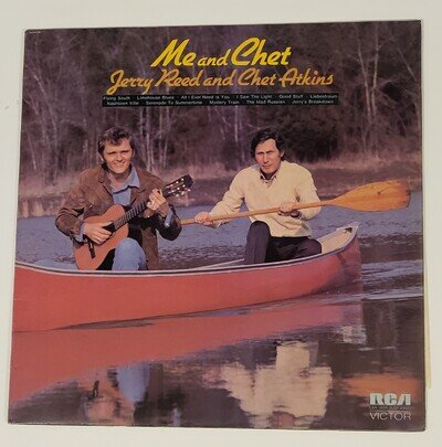 Me And Jerry Chet Atkins And Jerry Reed LP Vinyl RCA EX/EX