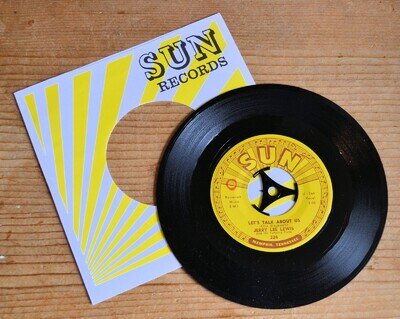 Sun Records Vinyl 45: Jerry Lee Lewis: Let's Talk About Us 324