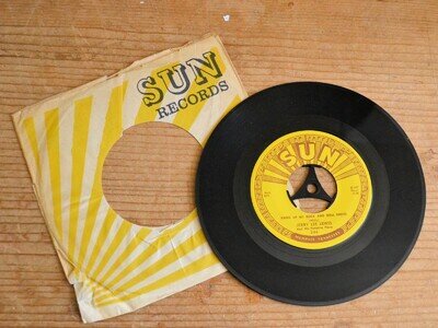 Sun Records Vinyl 45: Jerry Lee Lewis: Hang Up My Rock And Roll Shoes 344