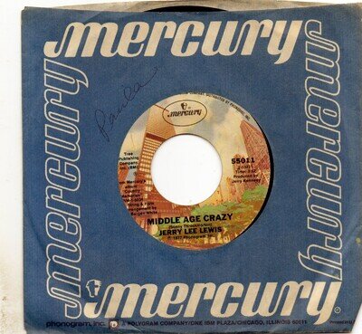 Jerry Lee Lewis Middle Age Crazy Original USA 7" 45rpm single VERY GOOD+