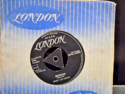 JERRY LEE LEWIS " BREATHLESS " Or. UK TRI CTR LONDON VG+ COND.IN Or.SL.