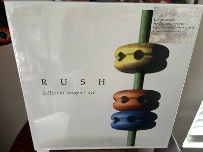 Rush Different Stages Live 4LP Limited Edition Colored Vinyl Exclusive Insert 🔥