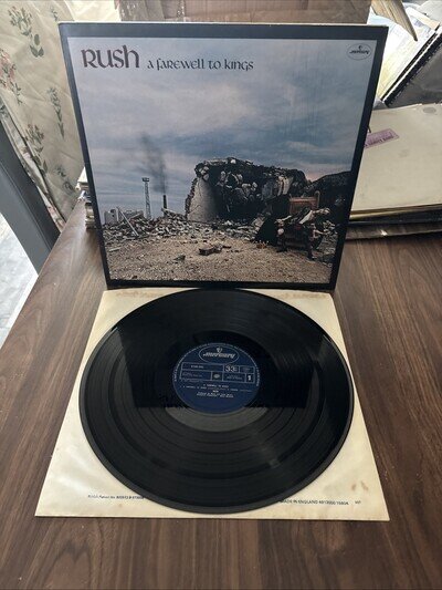 RUSH "A FAREWELL TO KINGS" 1977 ALBUM 1ST UK A2/B2 Amazing Copy EX/EX