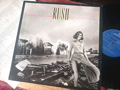RUSH - Permanent Waves, ORIGINAL 1980 UK LP / inner