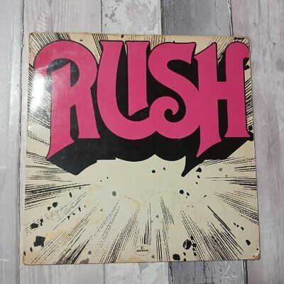 Rush Self Titled Debut LP Vinyl Record UK 1ST Press 1974 Moon Productions