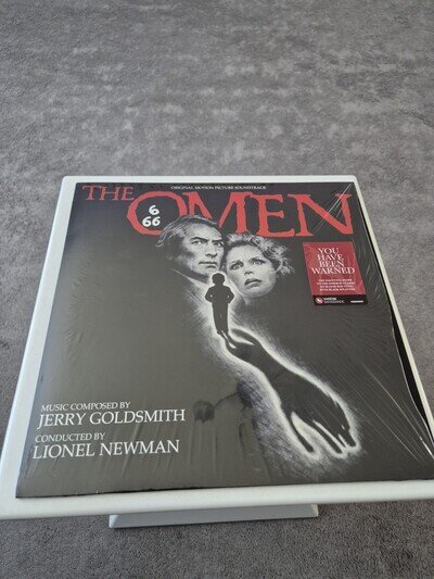 JERRY GOLDSMITH-THE OMEN SOUNDTRACK,RED/BLACK SPLATTER VINYL,2022 EUROPE REISSUE