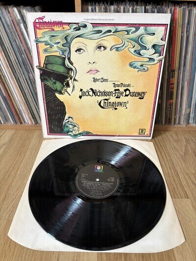 JERRY GOLDSMITH ~ Chinatown ~ 1974 Org Soundtrack UK LP Roman Polanski ~ EX++