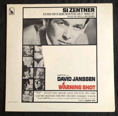Si Zentner Jerry Goldsmith WARNING SHOT soundtrack lp LIBERTY STEREO Q338
