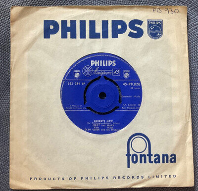 JERRY VALE AND MARY MAYO - GOODBYE NOW / THIS IS THE PLACE rare UK 1958 POP MINT