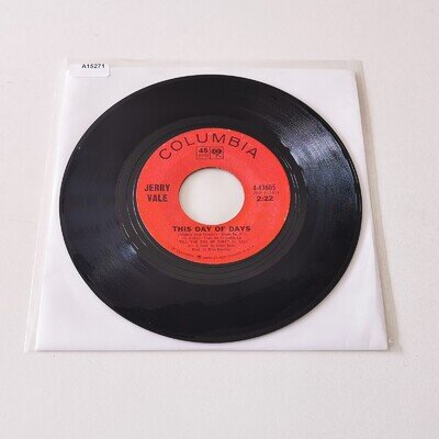 jerry vale - this day of days 7" vinyl record VG