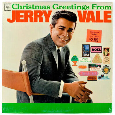 Jerry Vale Christmas Greetings From Jerry Vale LP 33 RPM Mono Near Mint Columbia