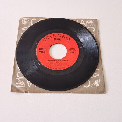 jerry vale - this day of days 7" vinyl record VG