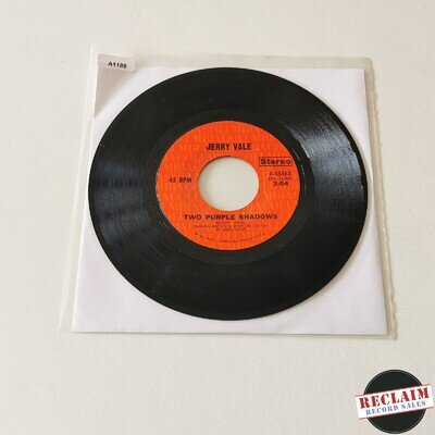 jerry vale - two purple shadows 7" vinyl record VG