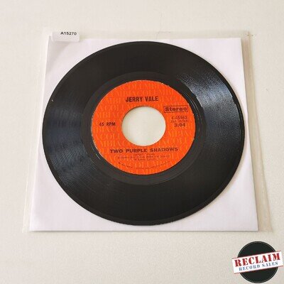 jerry vale - two purple shadows 7" vinyl record VG