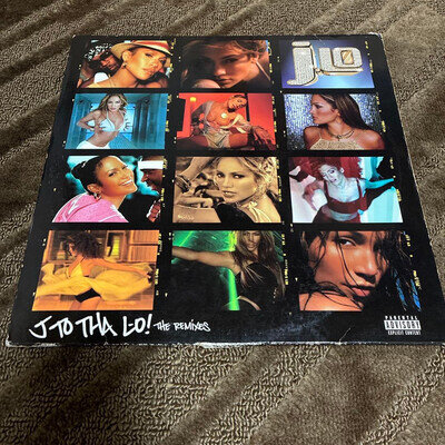 Jennifer Lopez J to tha L-O The Remixes Blue Vinyl 2 LP 2002 Rare J.Lo Record