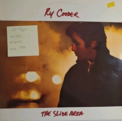 Ry Cooder The Slide Area Vinyl Record VG+/VG+ K56976 1982