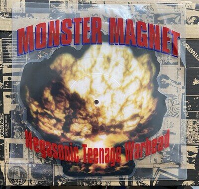 Monster Magnet - Negasonic Teenage Warhead 7" Shaped Picture Disc - 1995 A&M
