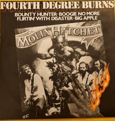 Molly Hatchet Fourth Degree Burns 1980 Vinyl Single 12" with 4 Tracks