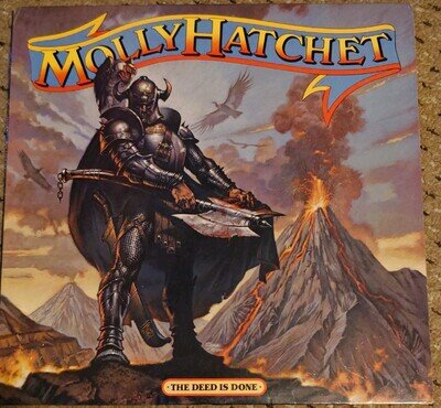 Record Vinyl LP 12" Molly Hatchet The Deed Is Done - Epic 39621 US release NM/Ex